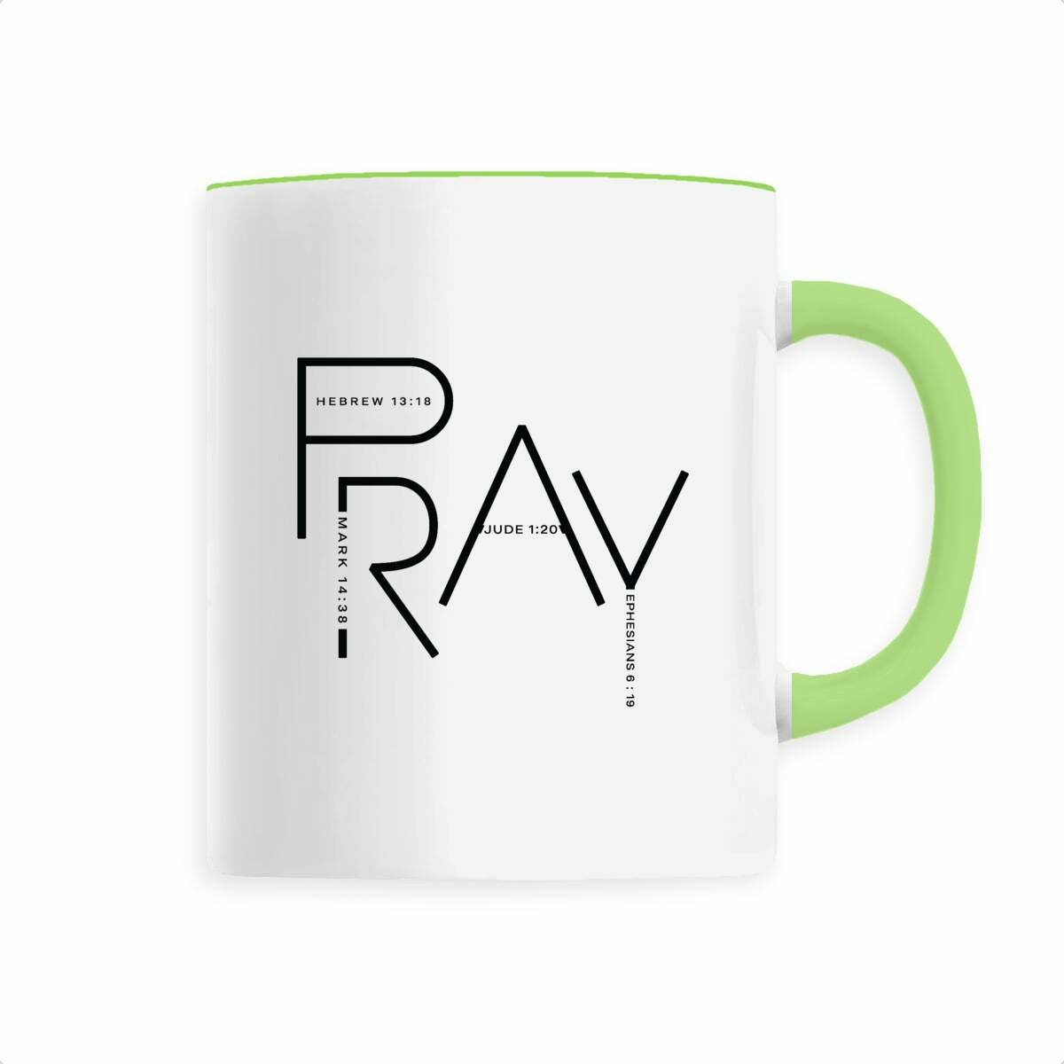Image back Ceramic mug - Premium PRAY