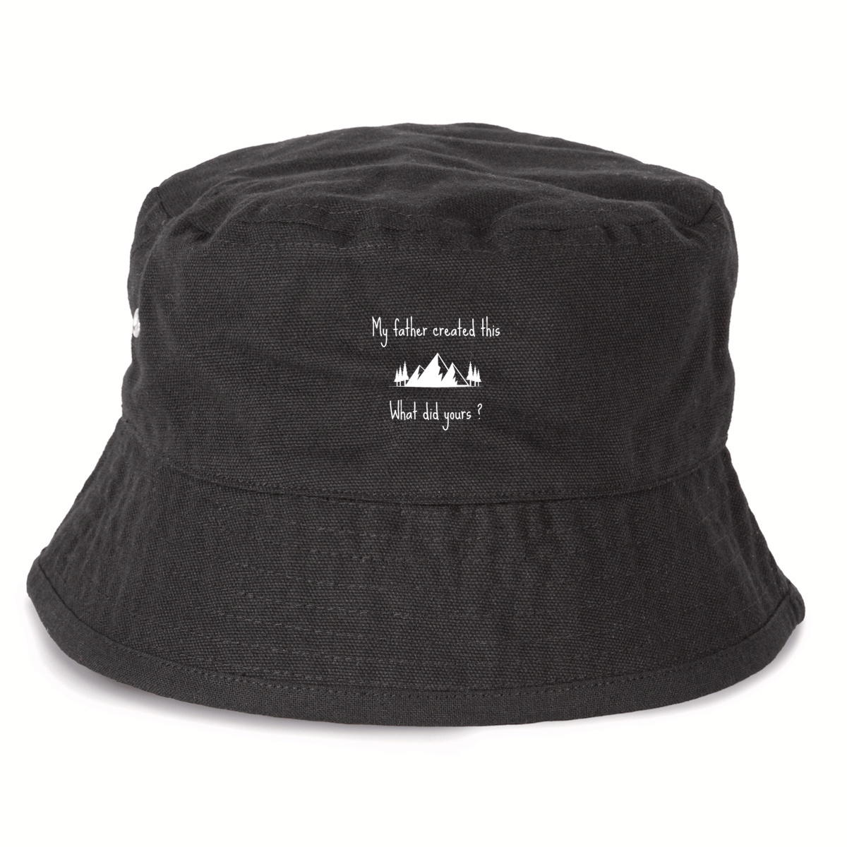 Image front 100% Recycled Bucket Hat Premium+ My father created this