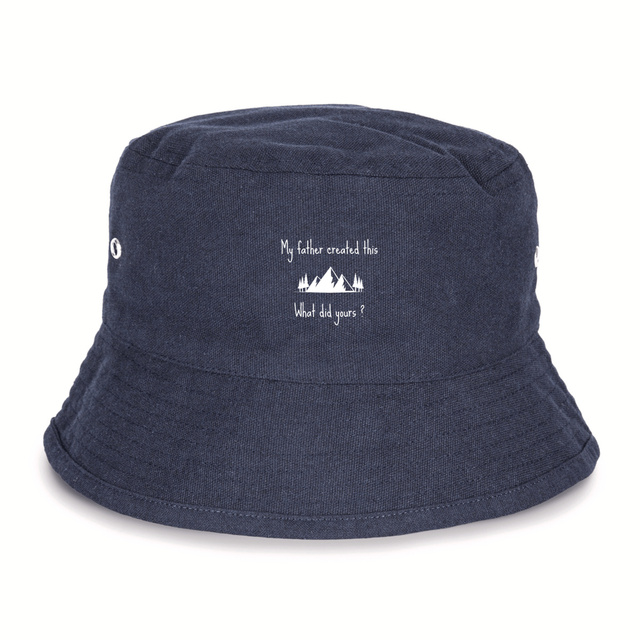 Image back 100% Recycled Bucket Hat Premium+ My father created this