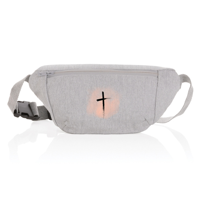 Image back canvas hip bag "ink stain"