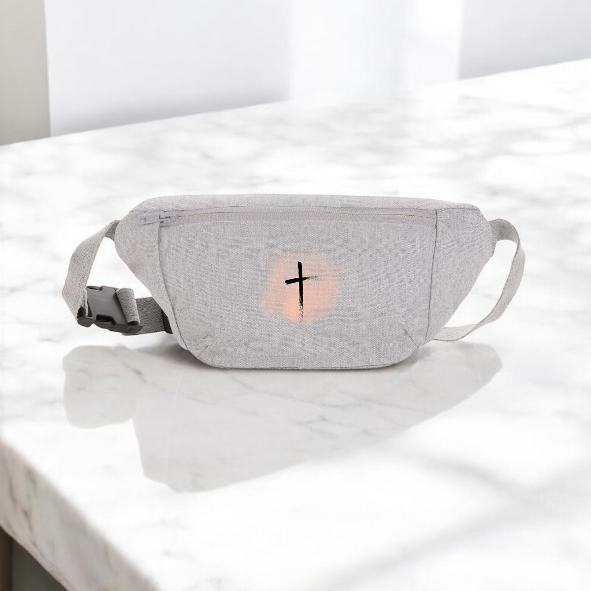 Image front canvas hip bag "ink stain"