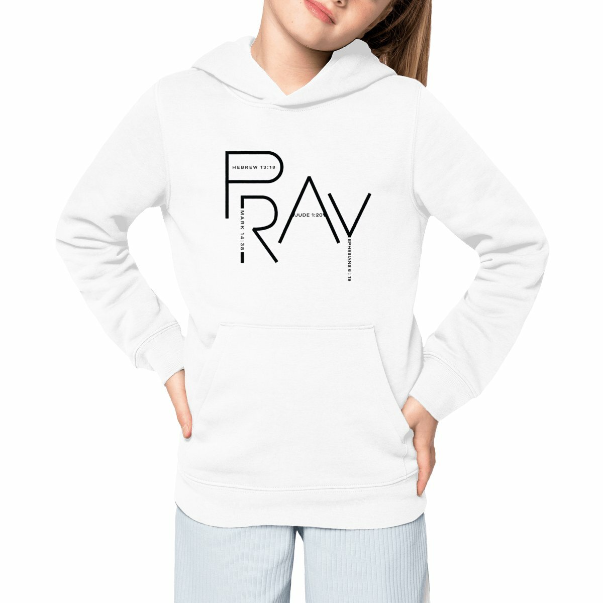 Image front Kids hoodie - Premium PRAY
