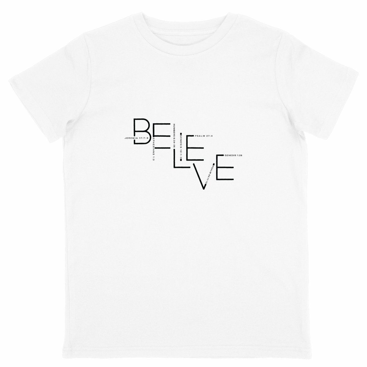 Image back Kids t-shirt - standard BELIEVE