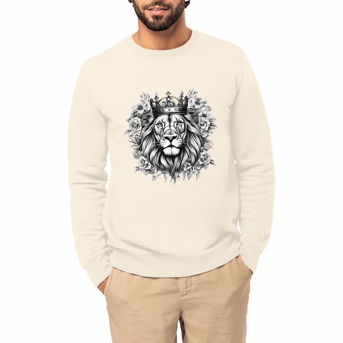 Image front Unisex sweat-shirt "Strong Lion"