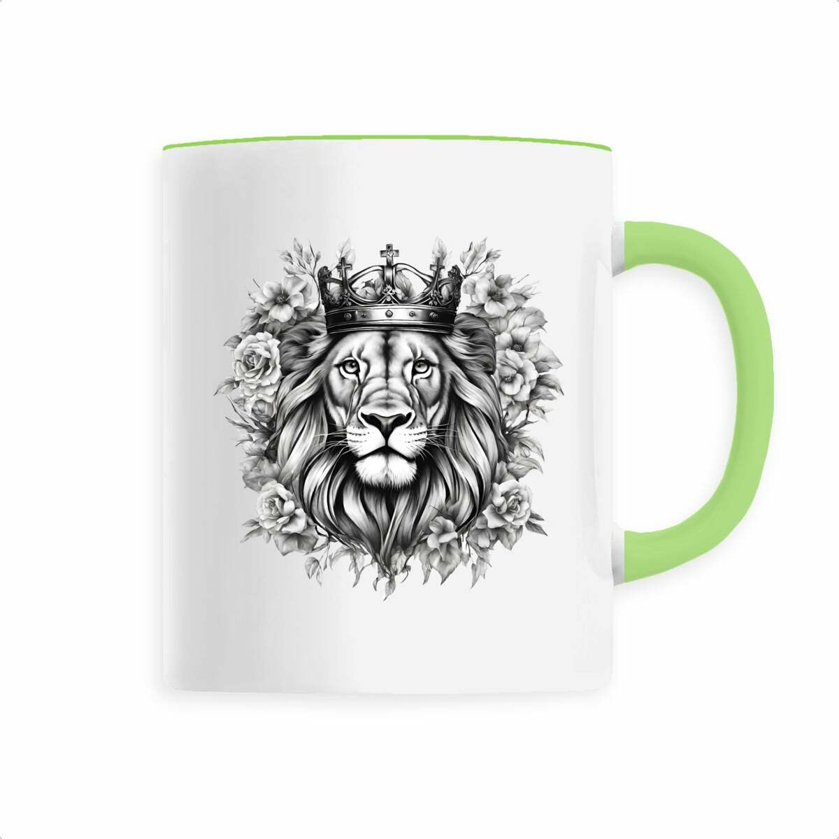Image back Ceramic mug "Strong Lion"