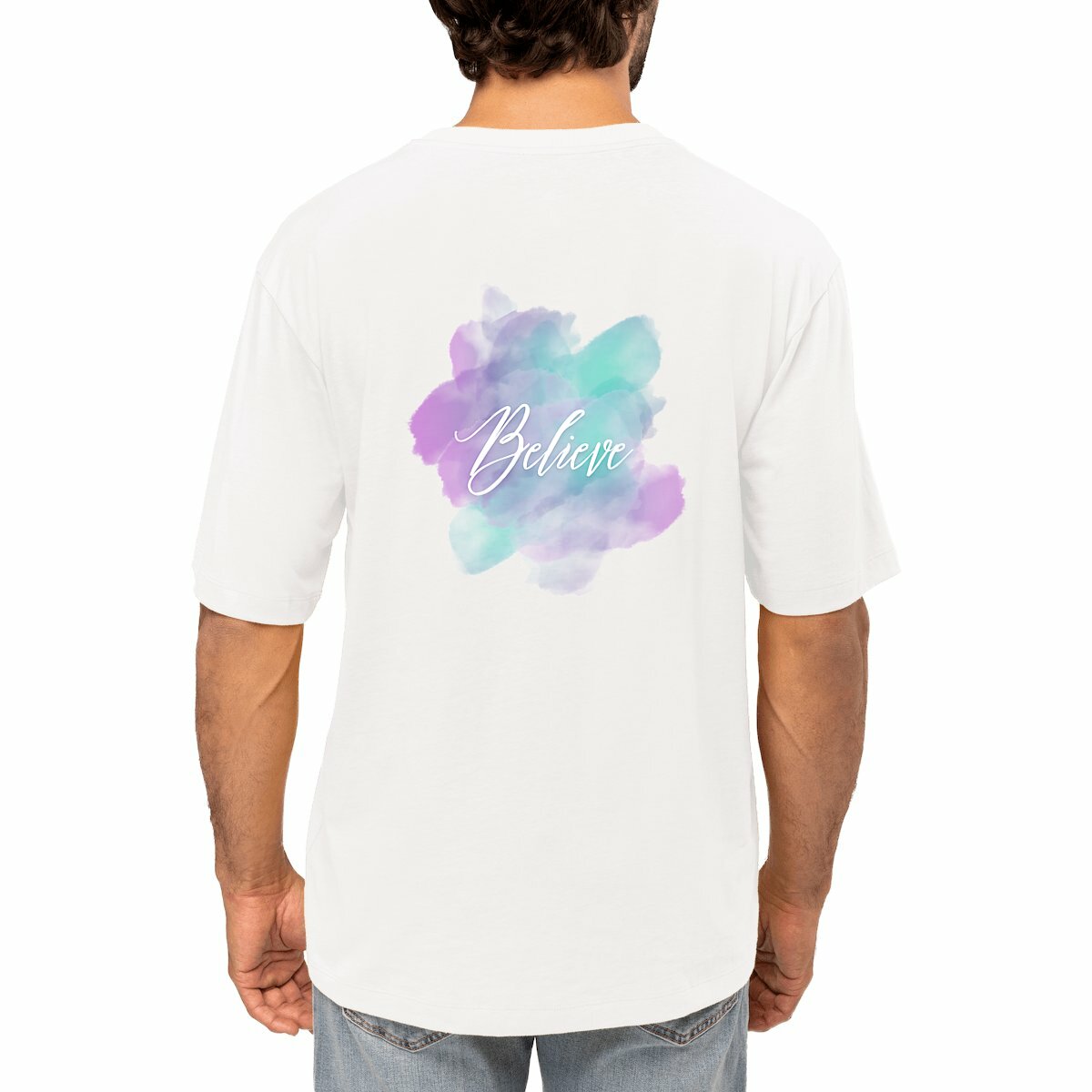 Image front Men's oversized t-shirt "croce"