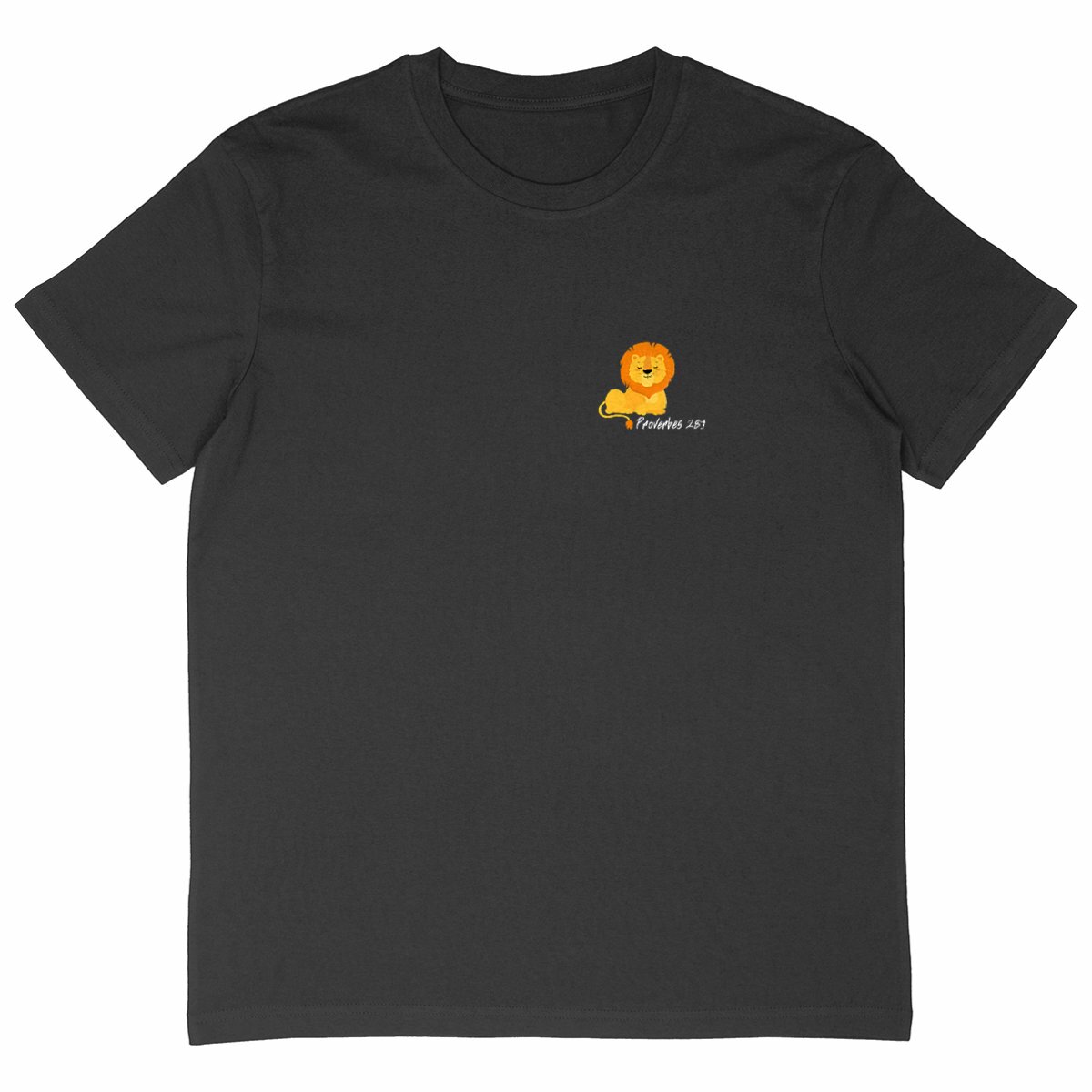 Image back Men's oversized t-shirt Premium+ Proverbes 28:1 Eternal Vibes