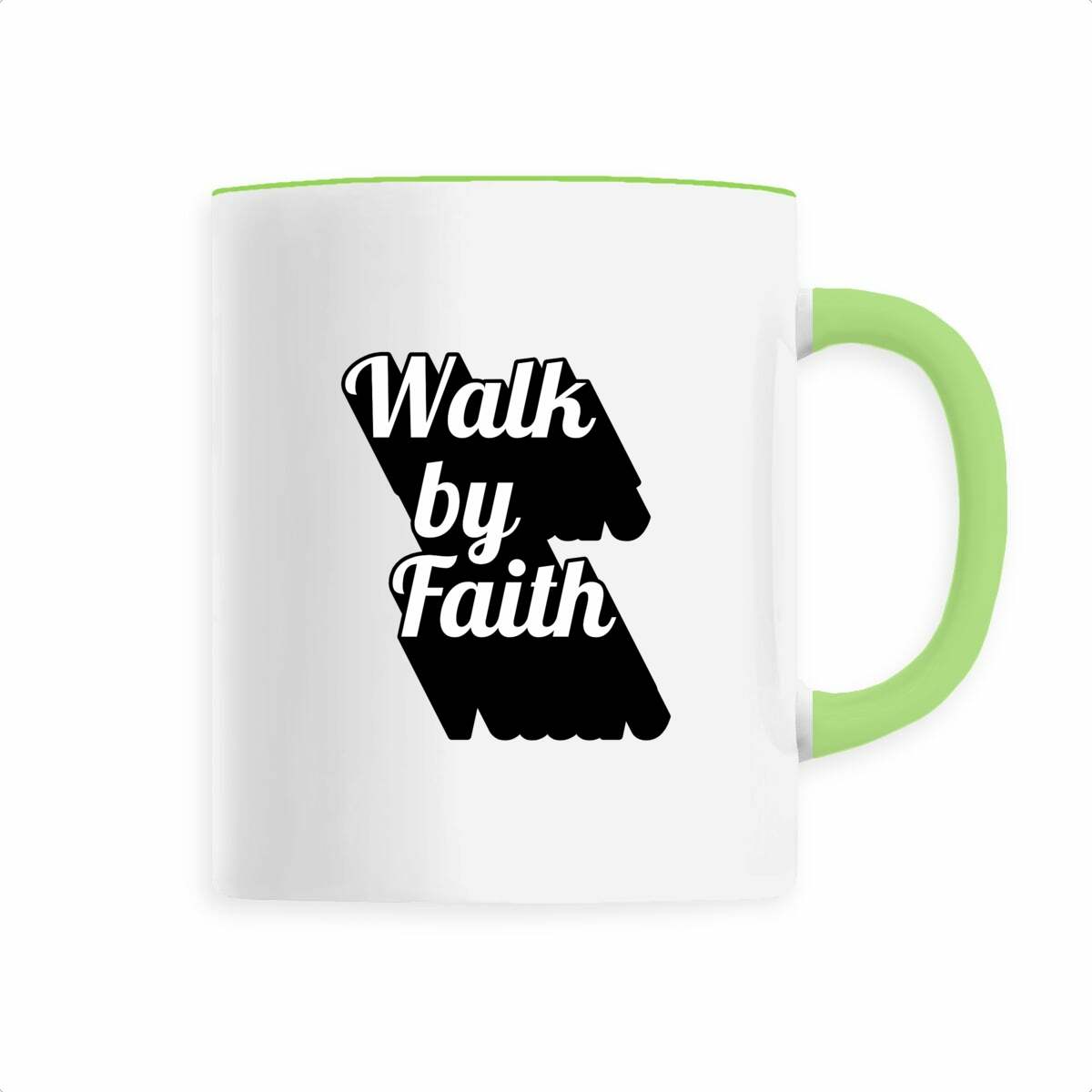 Image back Ceramic mug walk by faith