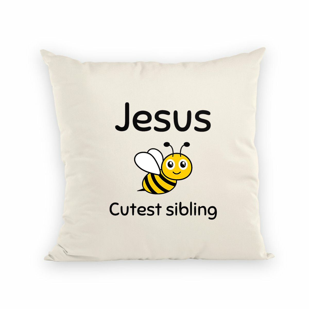 Image back Cushion Premium+ Jesus's cutest Sibling 