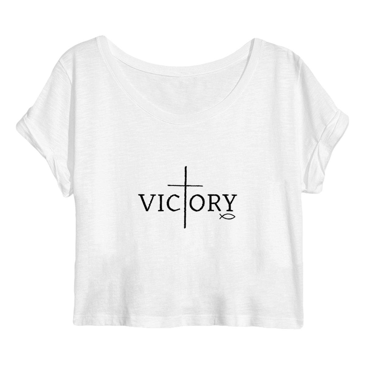 Image back Women's crop top Premium+ Victory