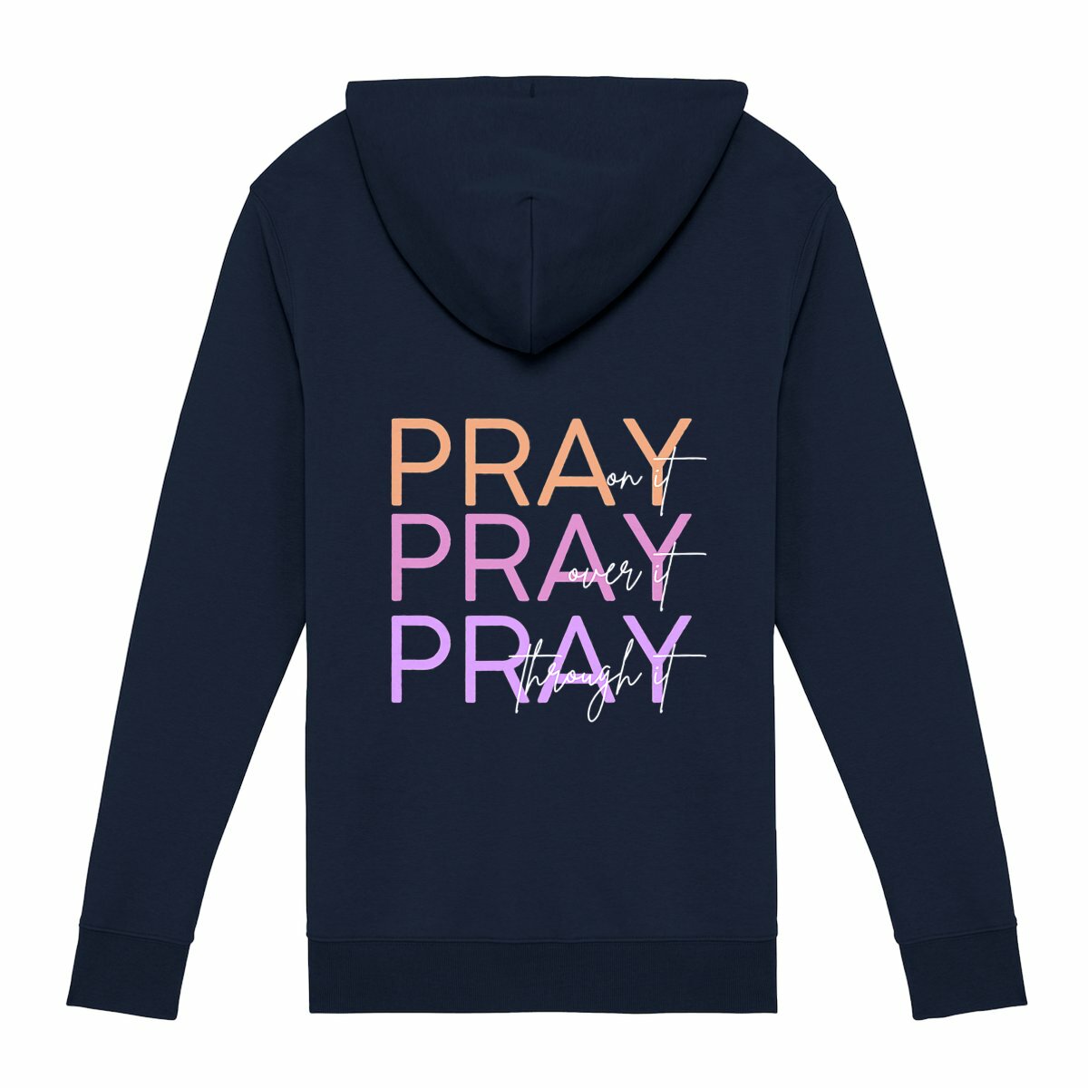 Image front Unisex Zip Hoodie - Premium Plus Pray 3x