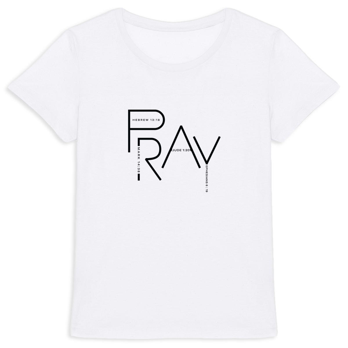 Image back Women's t-shirt - Premium Plus PRAY