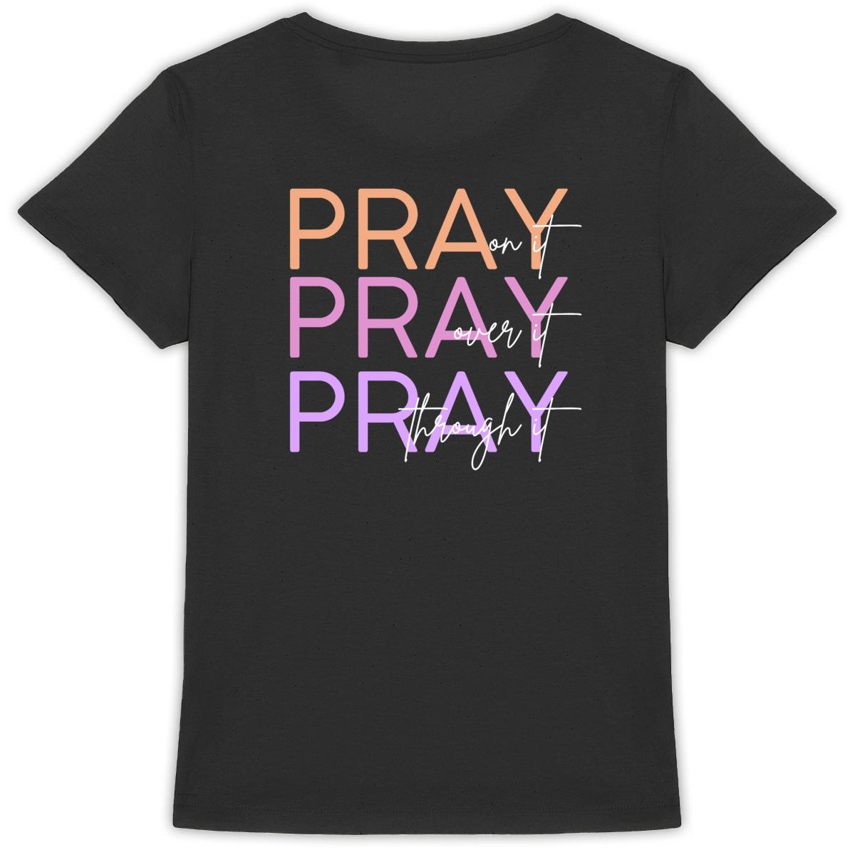 Image back Women's t-shirt - Premium Plus Pray 3x