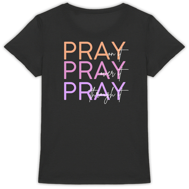 Image back Women's t-shirt - Premium Plus Pray 3x