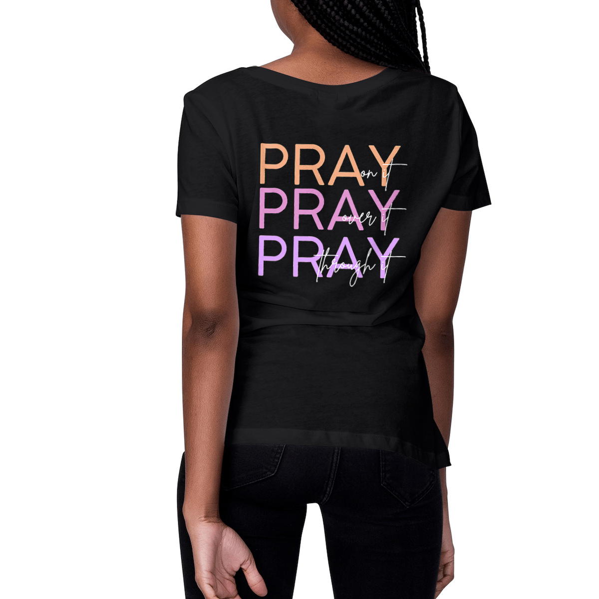 Image front Women's t-shirt - Premium Plus Pray 3x