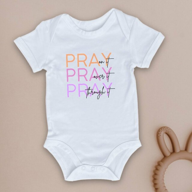 Image front Baby Bodysuit - Premium Plus Pray 3x