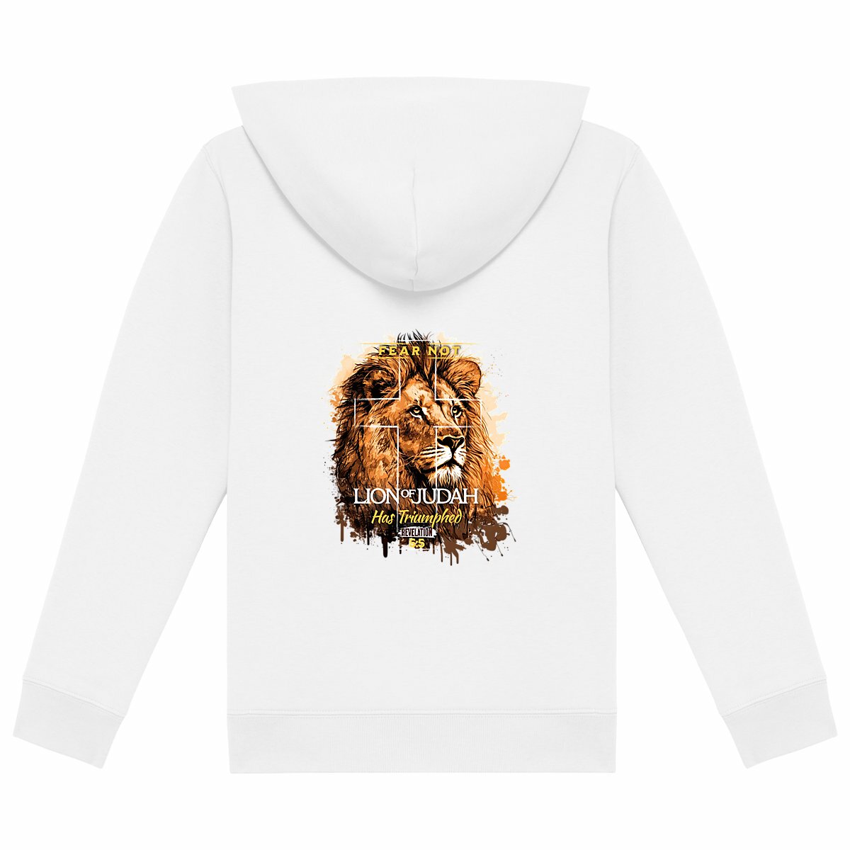 Image back Kids hoodie Premium fear not, lion of Judas