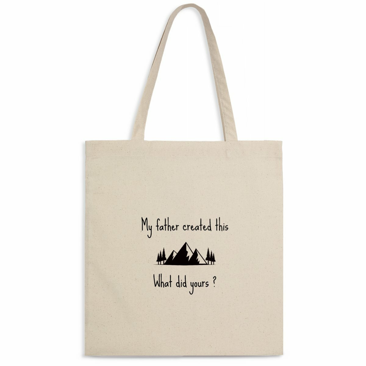 Image front Light Totebag Premium My father created this