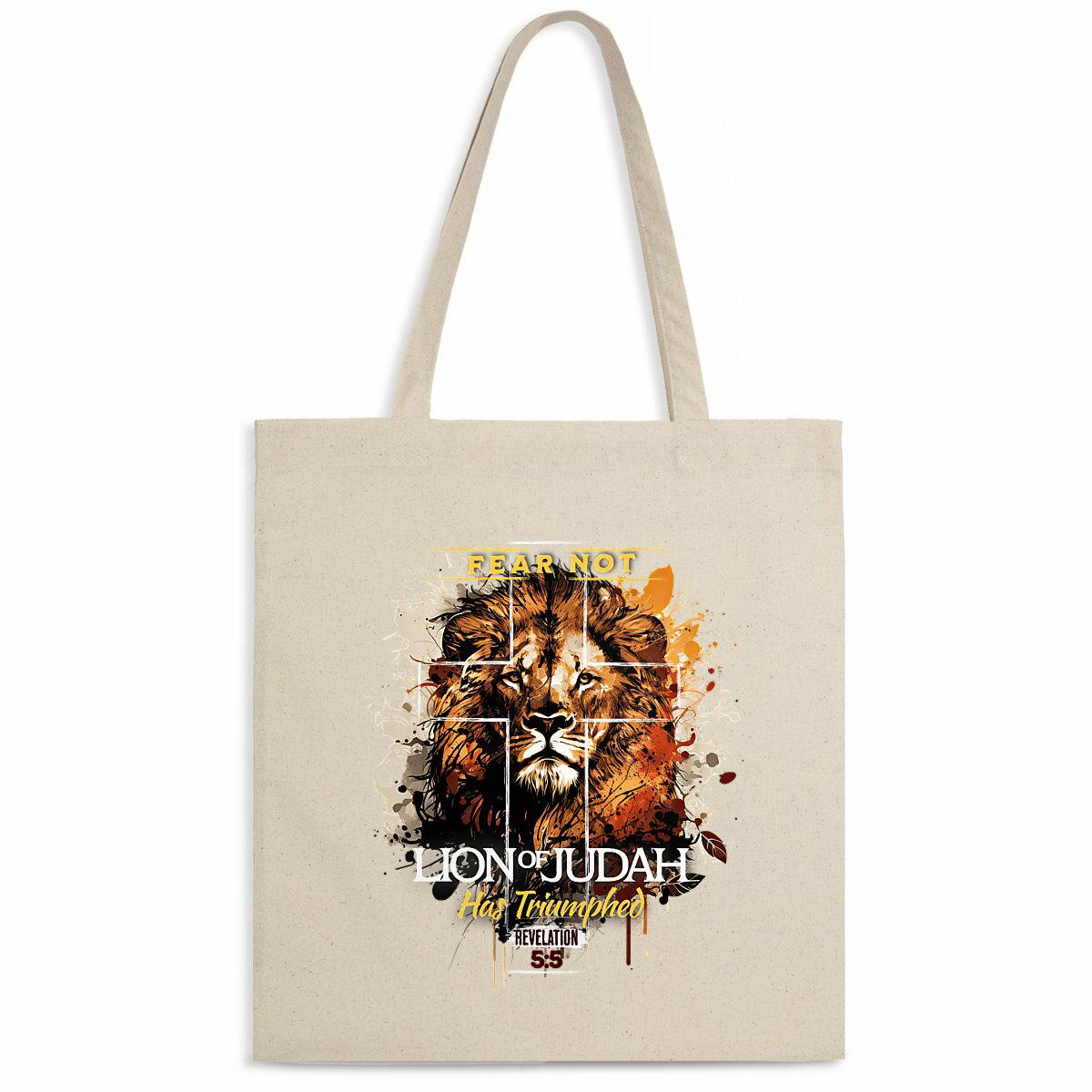 Image front Light Totebag  Premium fear not lion of Judas