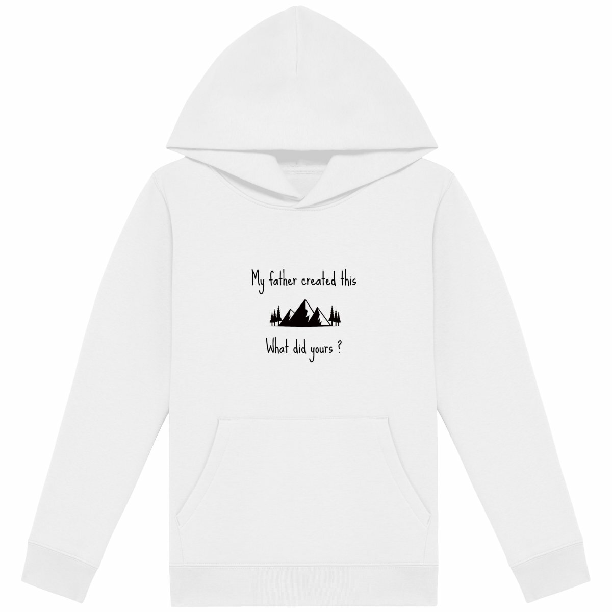 Image back Kids hoodie Premium My Father created this