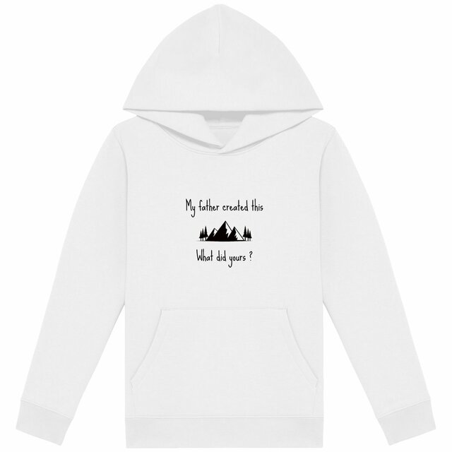 Image back Kids hoodie Premium My Father created this
