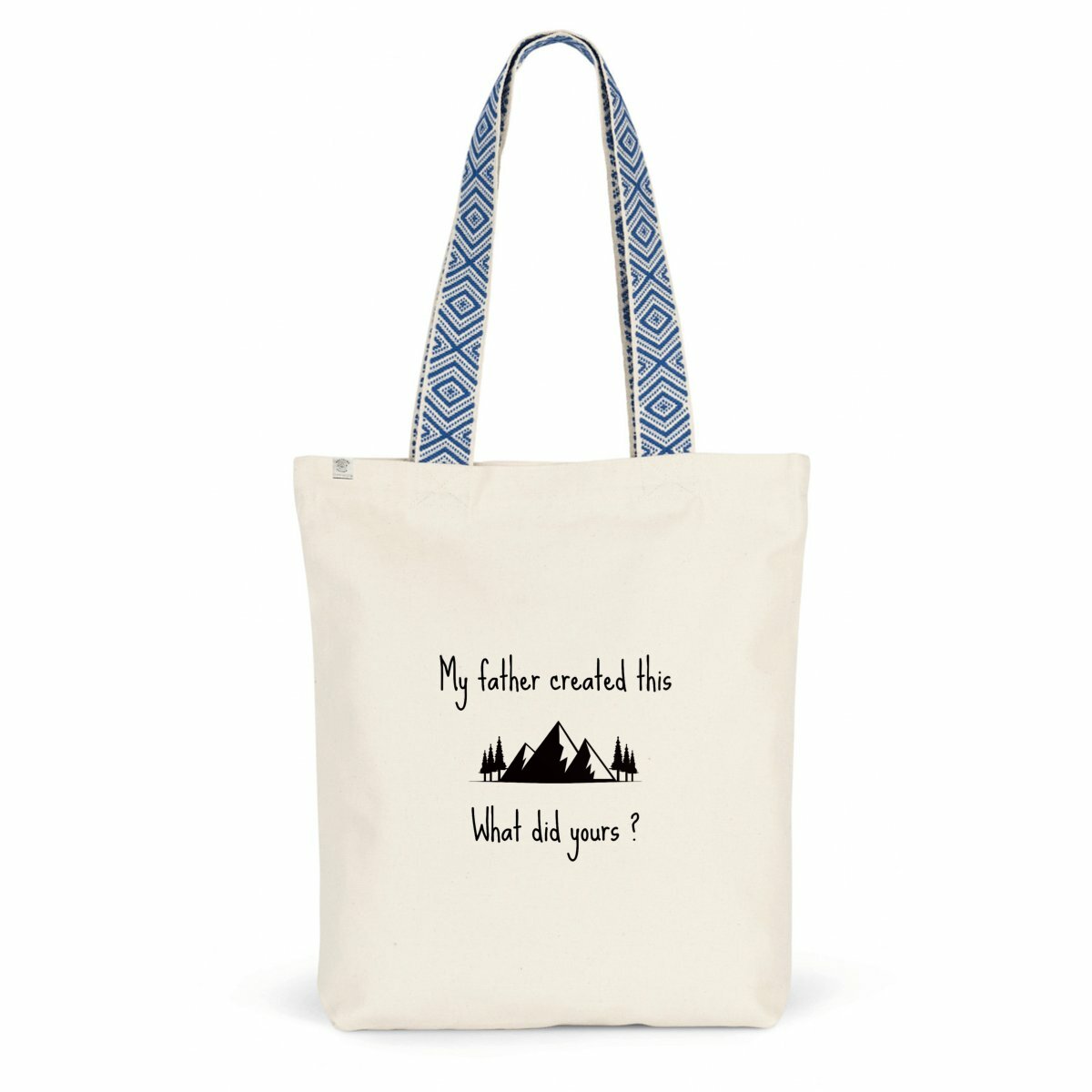 Image back Ethnic totebag Premium+ My father created this