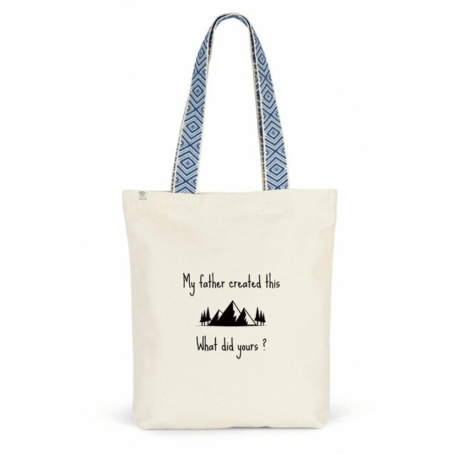 Image back Ethnic totebag Premium+ My father created this