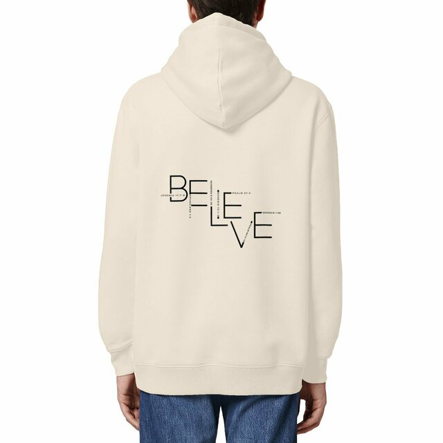 Image front Unisex hoodie - Premium Plus BELIEVE