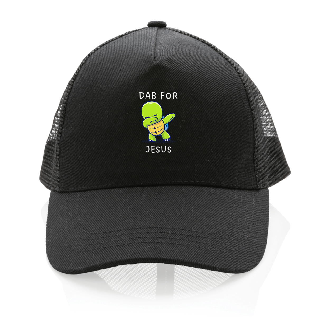 Image front 100% recycled Trucker cap Premium Dab for Jesus