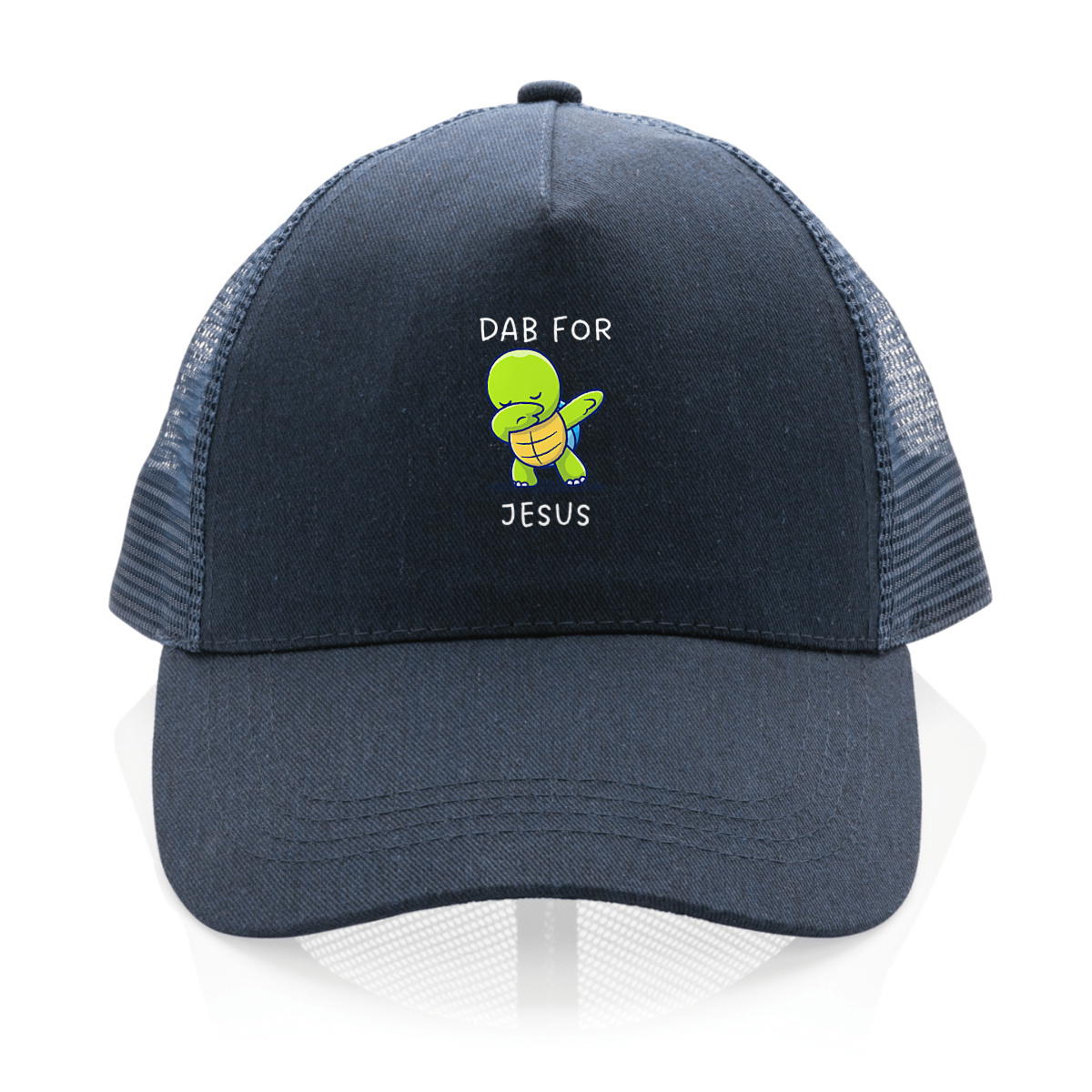 Image back 100% recycled Trucker cap Premium Dab for Jesus