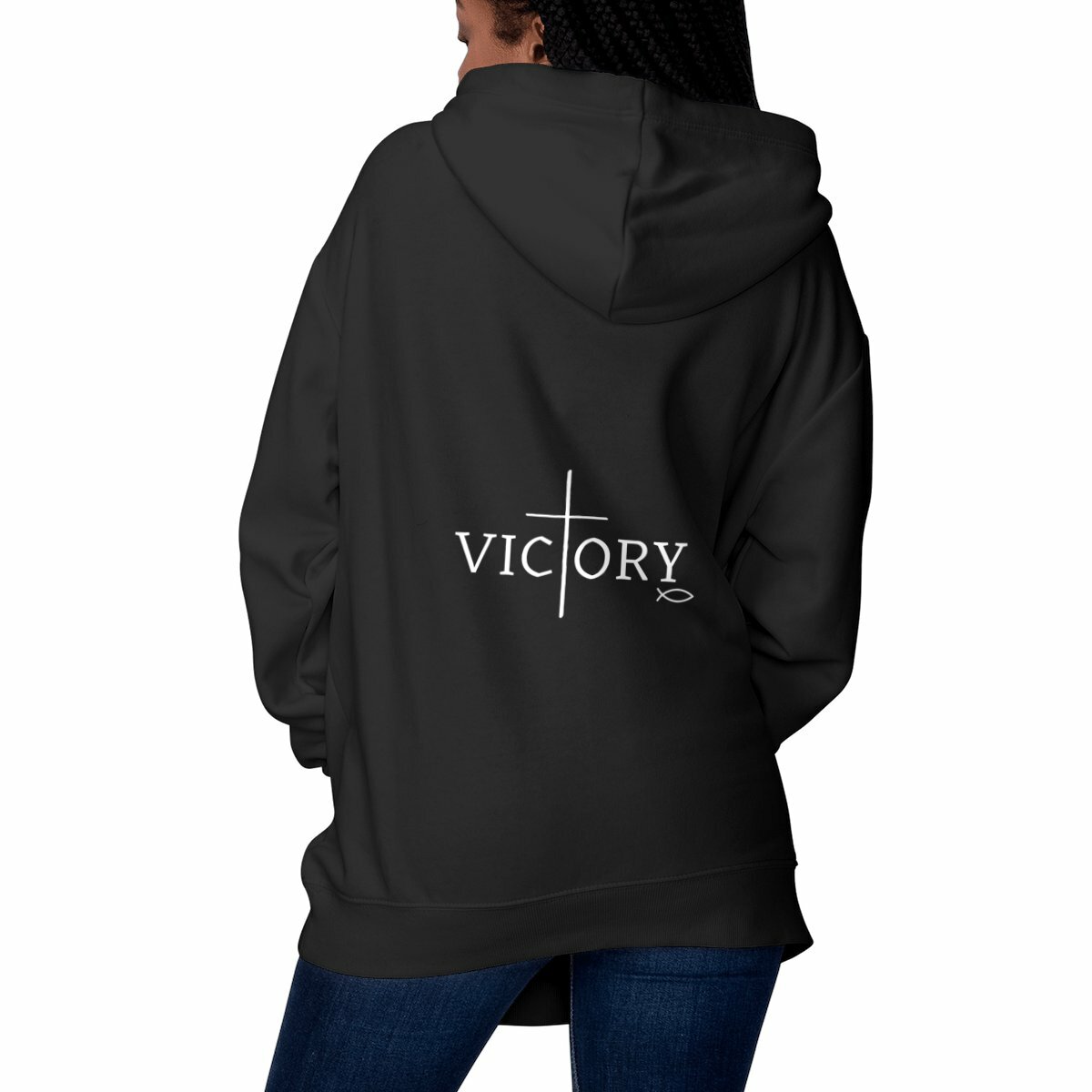 Image front Unisex hoodie Premium+ Victory both sides