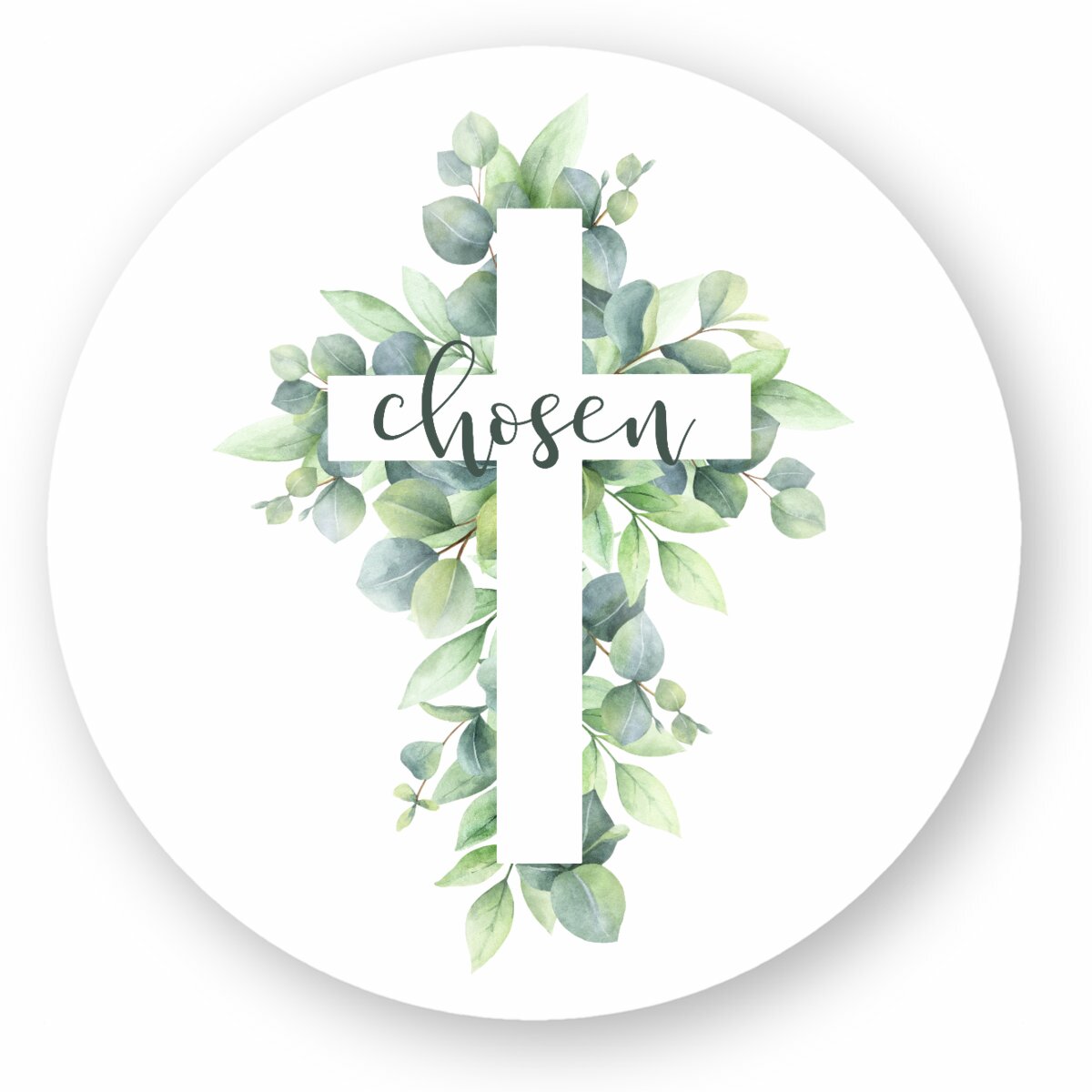 Image front Circle Sticker chosen