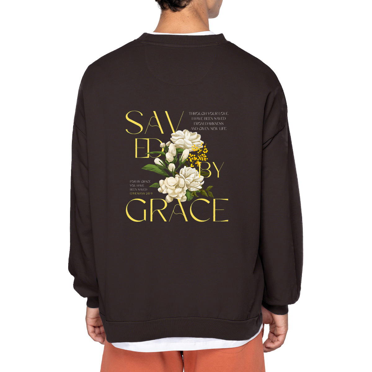 Image front Unisex sweat-shirt Made in Portugal "Saved by Grace"