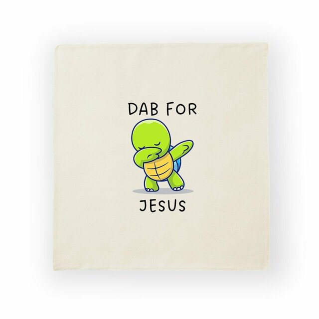 Image back Cushion cover Premium+ Dab for Jesus one sides
