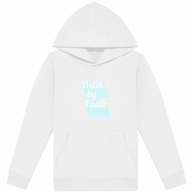 Image back Kids hoodie Premium Walk by Faith
