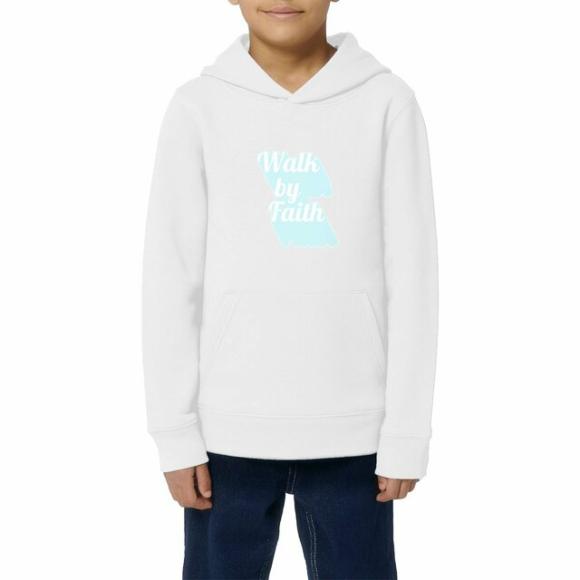 Image front Kids hoodie Premium Walk by Faith
