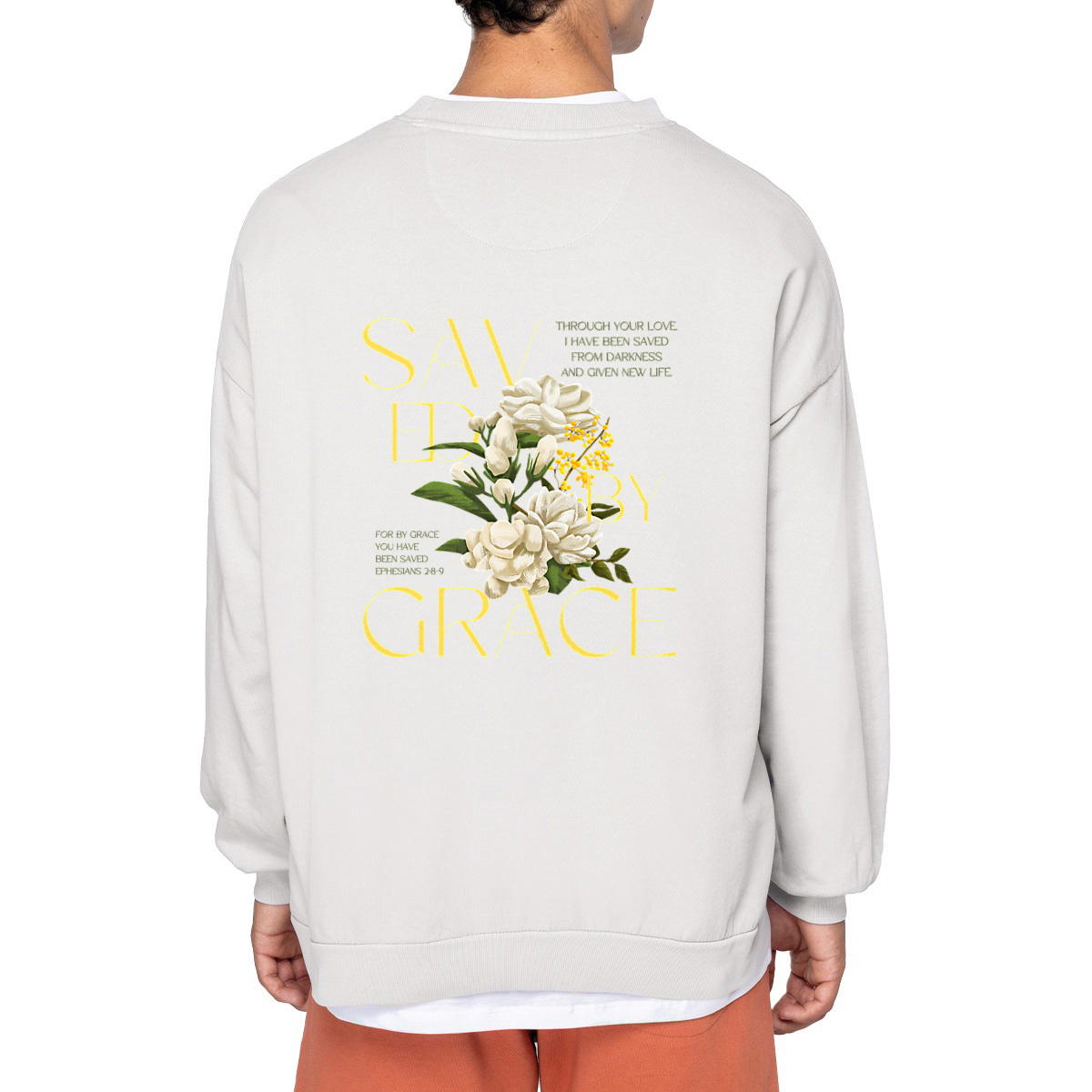 Image front Unisex sweat-shirt Made in Portugal "Saved by Grace"