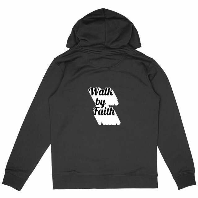 Image back Unisex hoodie Premium+ Walk by Faith