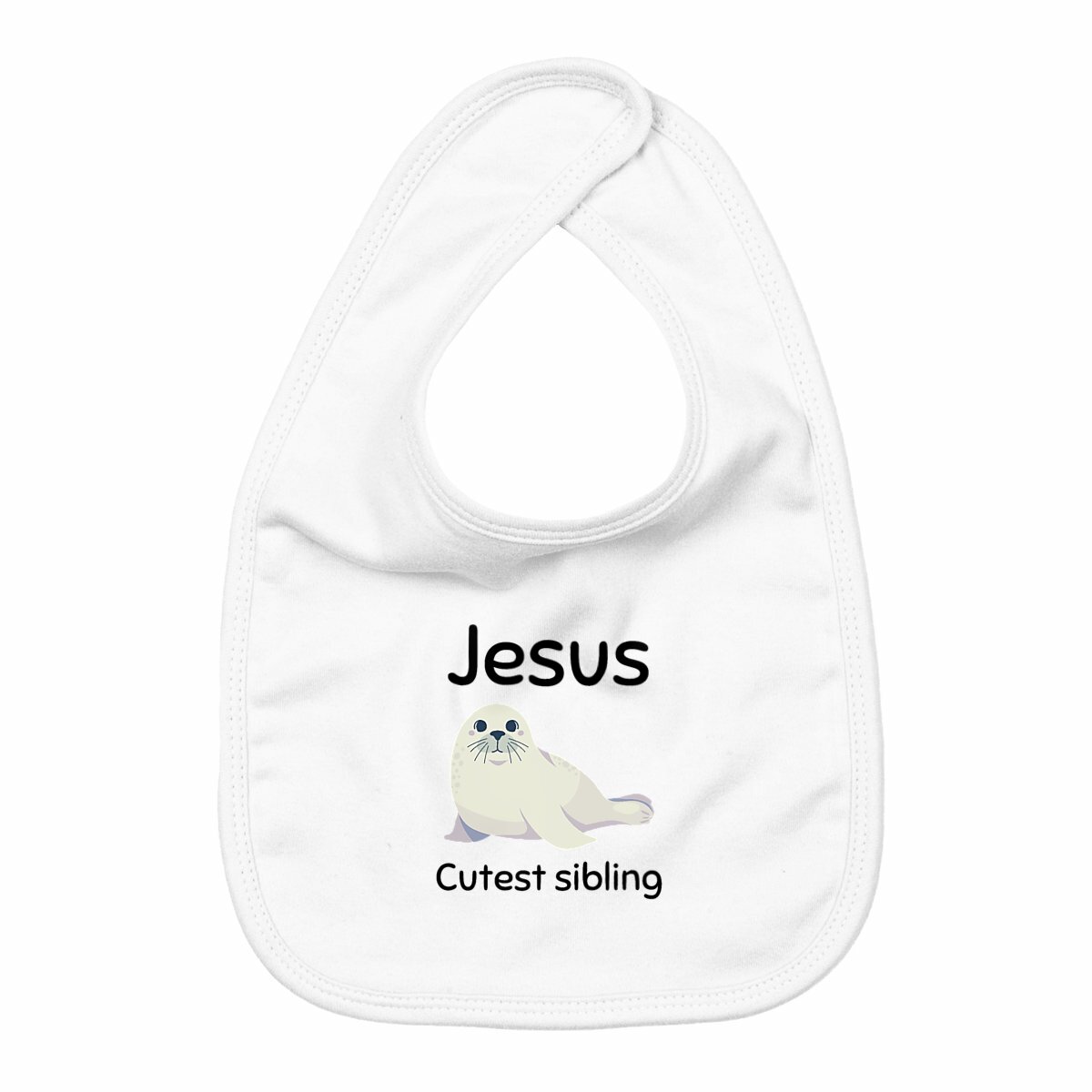 Image back Bib Premium+ Jesus's cutest sibling