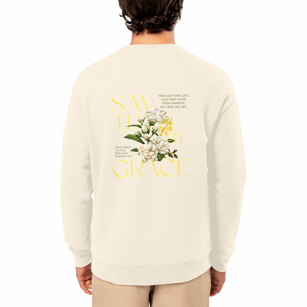 Image front Unisex sweat-shirt "Saved by Grace"