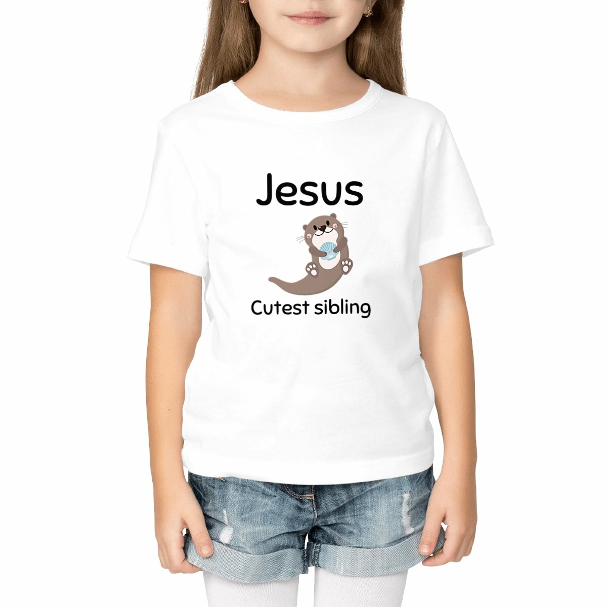 Image front Kids t-shirt Standard  Jesus's cutest Sibling 