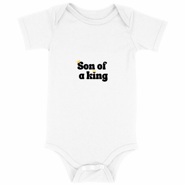 Image back Baby Bodysuit Premium+ son of a King