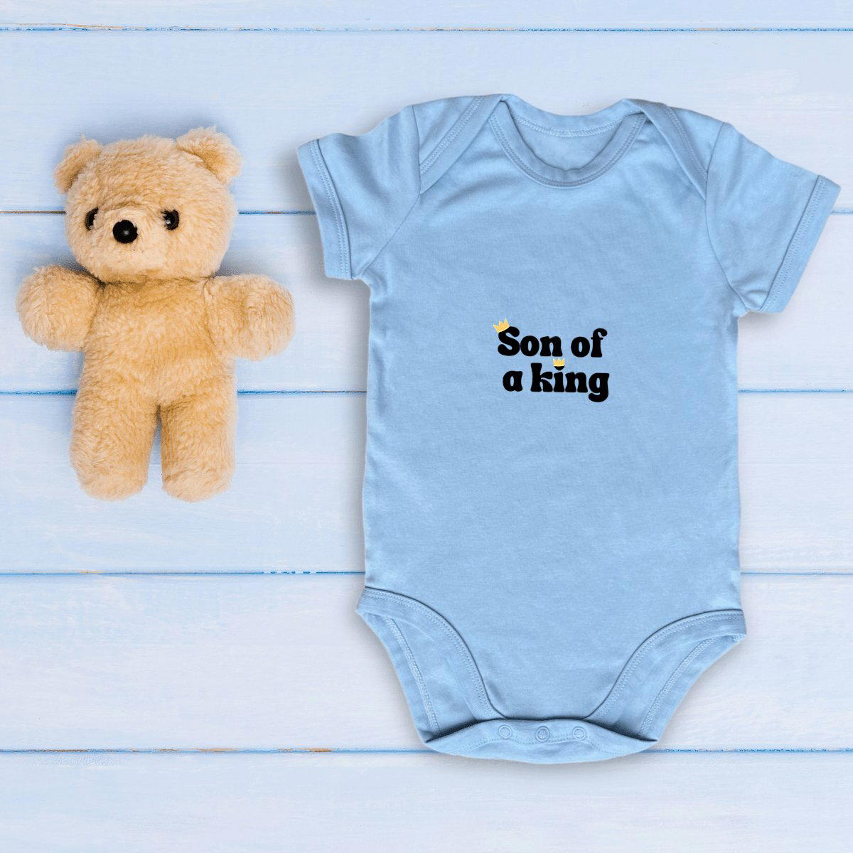 Image front Baby Bodysuit Premium+ son of a King
