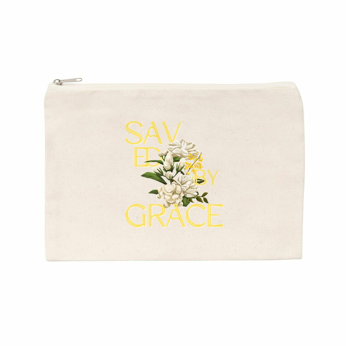 Image back Pencil case "Saved by Grace"