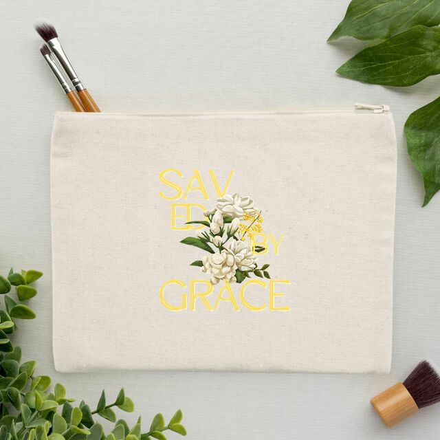 Image front Pencil case "Saved by Grace"