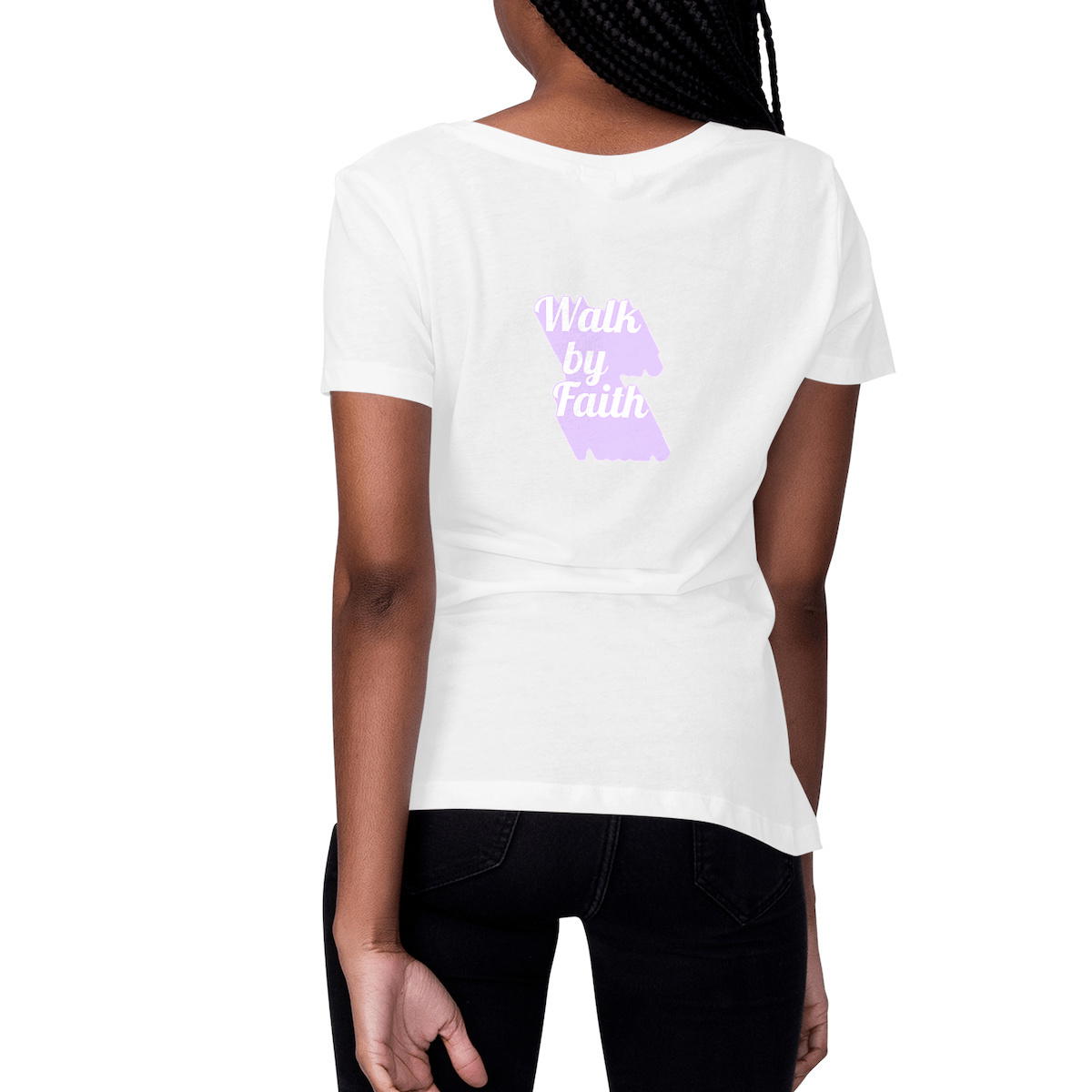Image front Women's t-shirt Premium+ Walk by Faith
