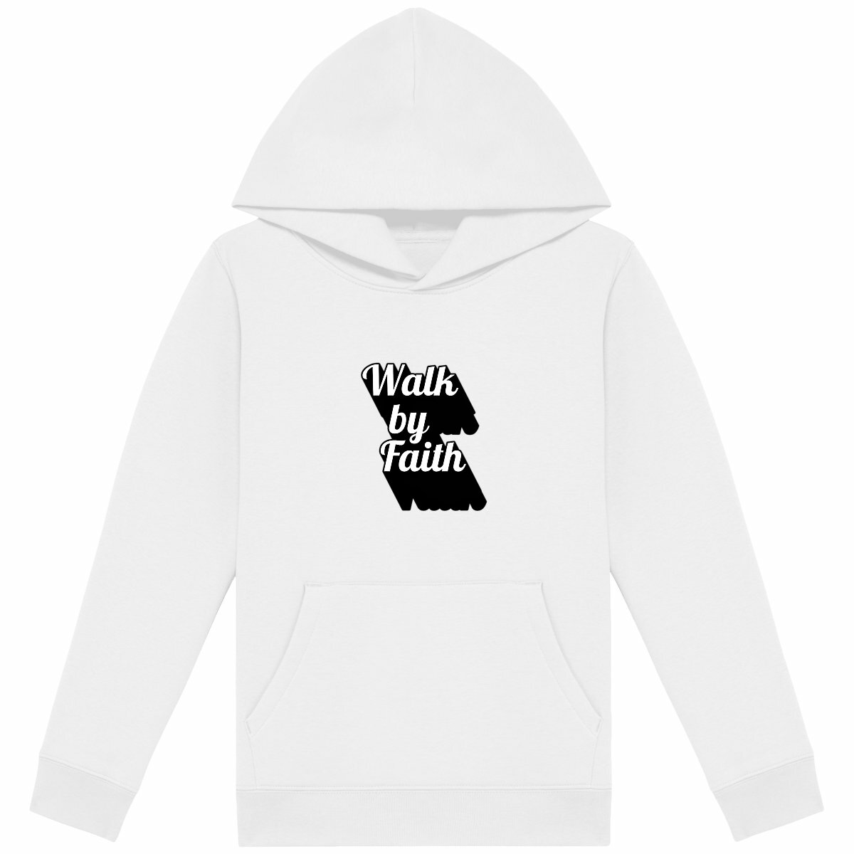 Image back Kids hoodie Premium Walk by Faith