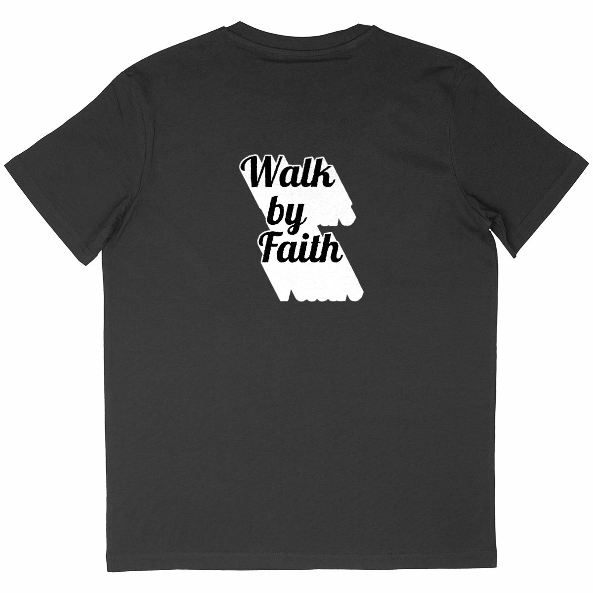 Image back Men's oversized t-shirt Premium+ Walk by Faith