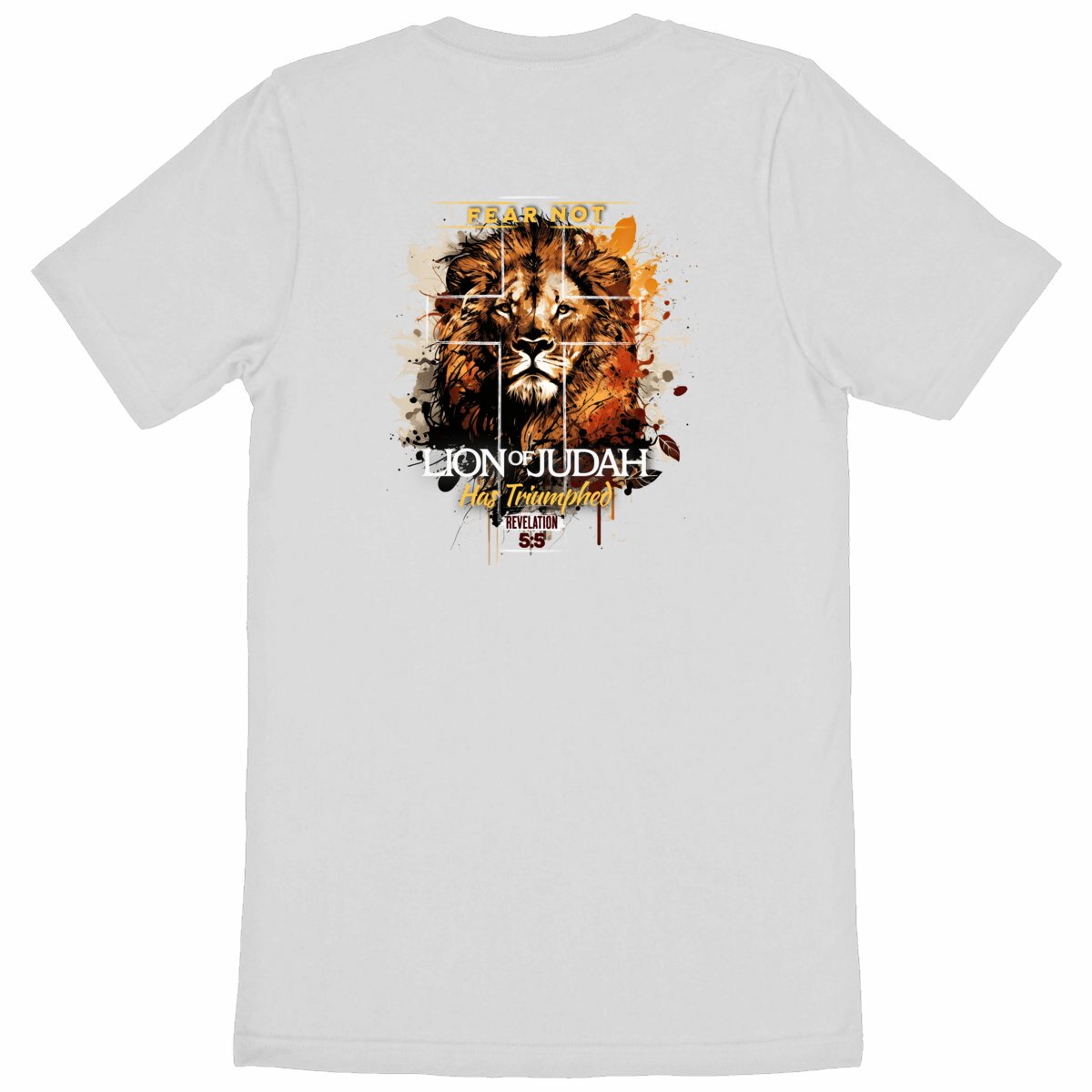 Image back Heavyweight Unisex t-shirt premium+ fear not lion of Judas