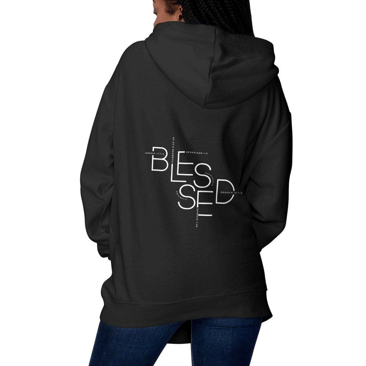 Image front Unisex hoodie - Premium Plus BLESSED